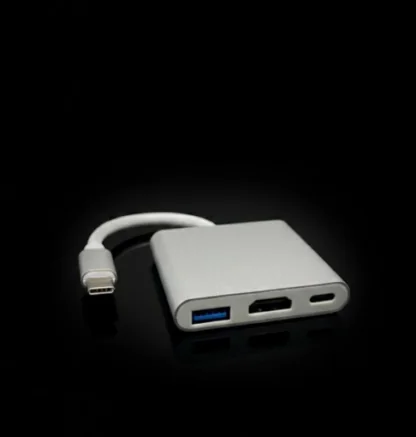 USB-C to HDMI 3-in-1 Adapter – 4K 60Hz Type-C Converter