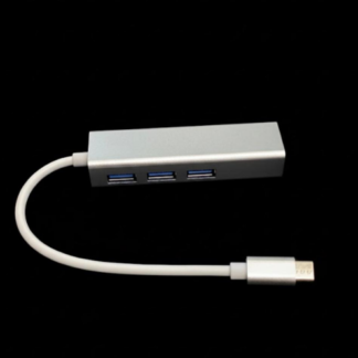 Type-C to Ethernet Adapter with 3 USB 3.0 Ports – Multiport Hub