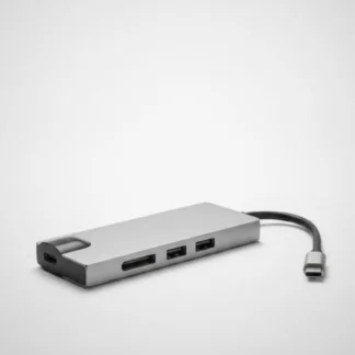 Type-C to HDMI 8-in-1 Multiport Hub with LAN, VGA & Card Reader
