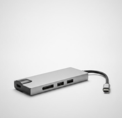 Type-C to HDMI 8-in-1 Multiport Hub with LAN, VGA & Card Reader