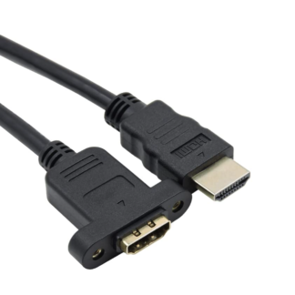 HDMI 1.5 Meter Male to Female Screw-Mounted Extension Cable