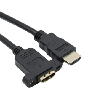 HDMI 1.5 Meter Male to Female Screw-Mounted Extension Cable