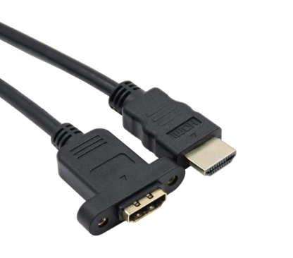 HDMI 1.5 Meter Male to Female Screw-Mounted Extension Cable