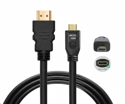 Micro HDMI to HDMI Cable 1.5 Meter – Premium High-Speed & Audio Equipment