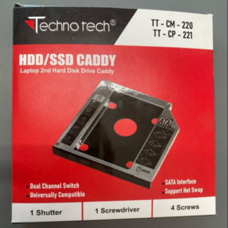HDD SSD Laptop Caddy 12.7mm TT-CM-220 – 2nd Drive, Hot Swap, Dual Channel