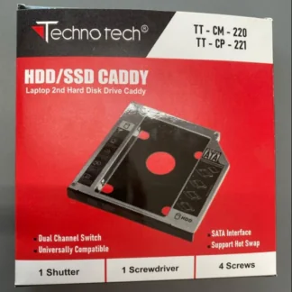 HDD SSD Laptop Caddy 12.7mm TT-CM-220 – 2nd Drive, Hot Swap, Dual Channel