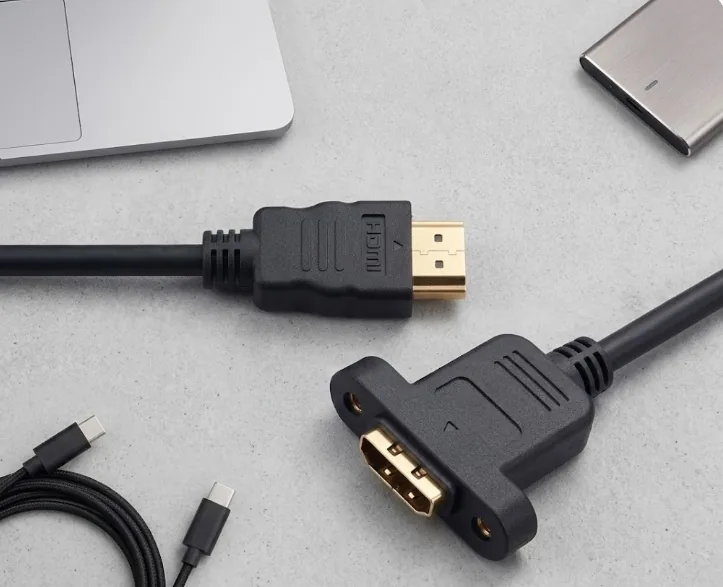 HDMI 1.5 Meter Male to Female Screw-Mounted Extension Cable Technotech Technologies