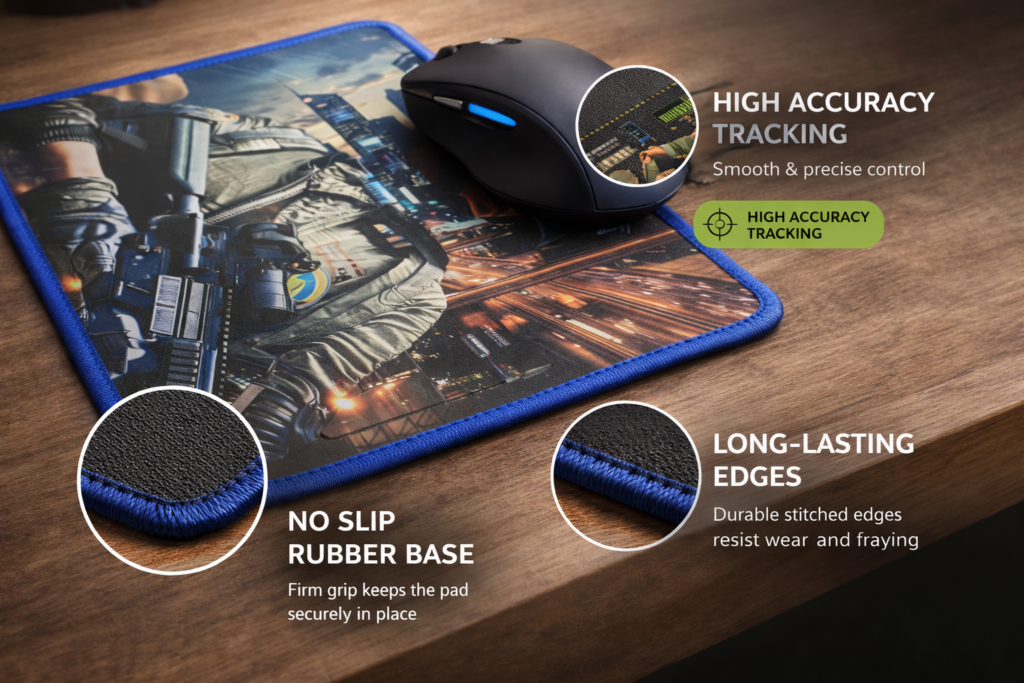 Silk Gliding H2 Mousepad – 190×230mm, Assorted Designs Technotech Technologies