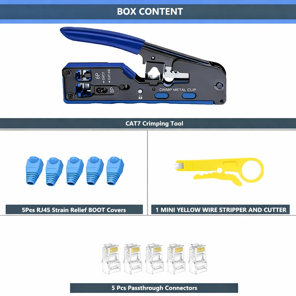 CAT 7 Ethernet Crimping Tool Technotech Technologies