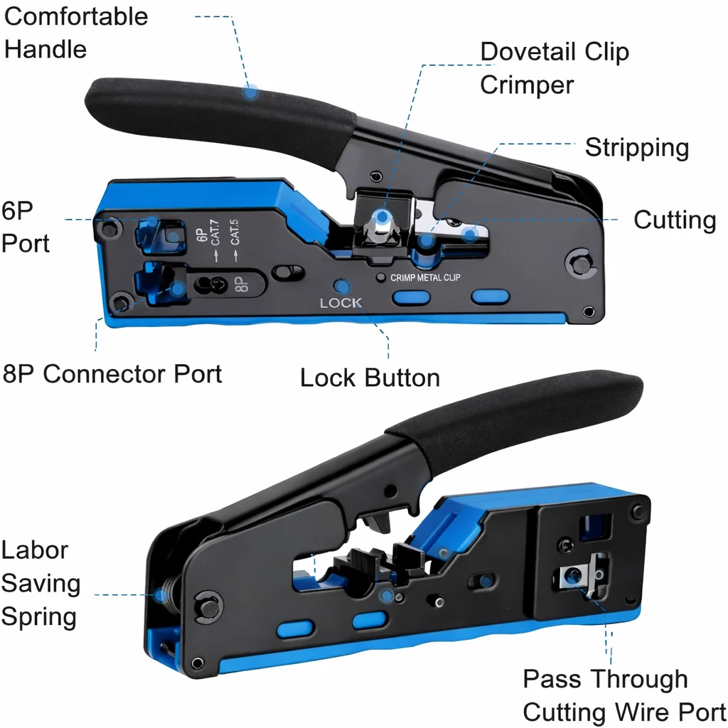 CAT 7 Ethernet Crimping Tool Technotech Technologies