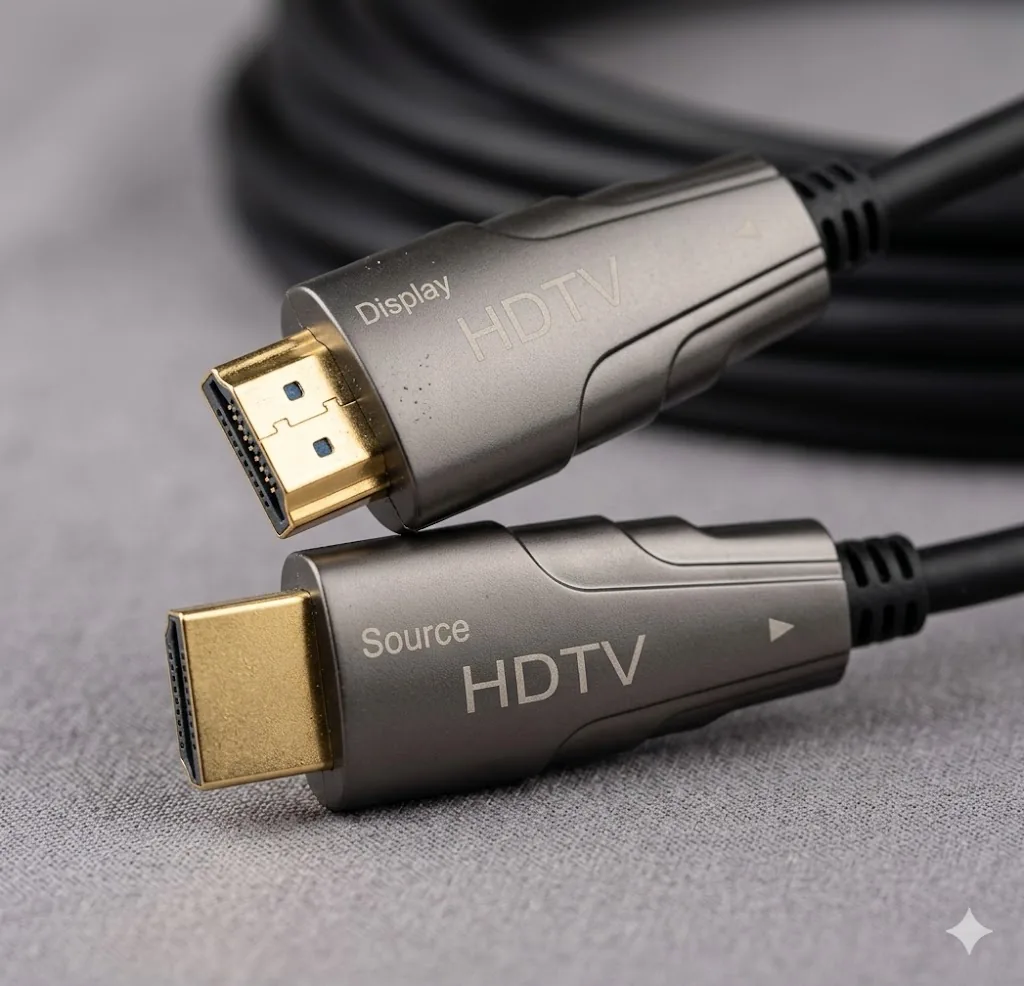 Fiber Active Optical Cable | 50 Meter High-Speed HDMI 2.0 for 4K & 8K UHD Ultra HD Performance Technotech Technologies