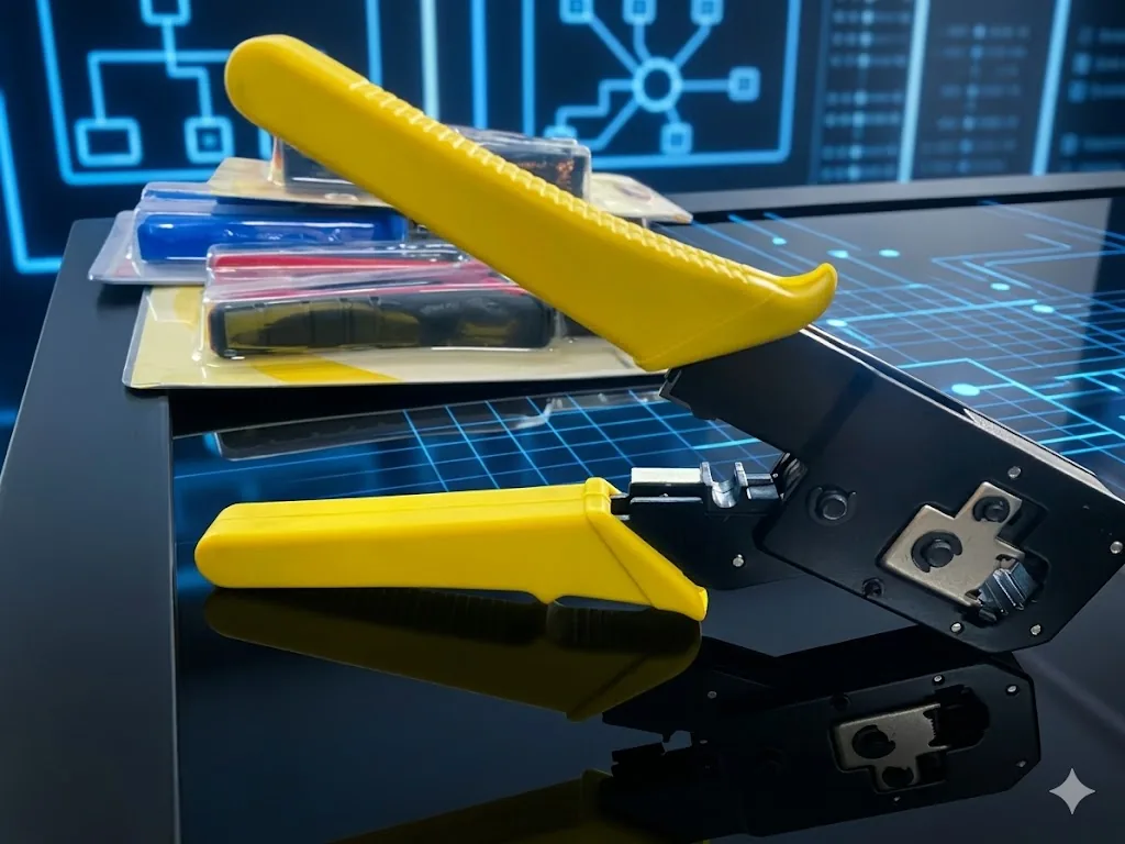 BOSI CAT 7 Ethernet Crimping Tool – Professional Network Cable Connector Tool Technotech Technologies
