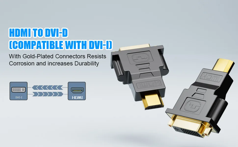HDMI (Male) to DVI 24+5 (Female) Adapter Connector Technotech Technologies