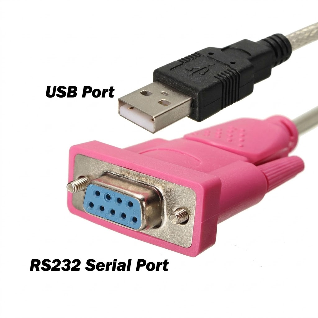 USB to RS-232 Serial Cable Adapter Female (Pink Head) 2.0 Technotech Technologies