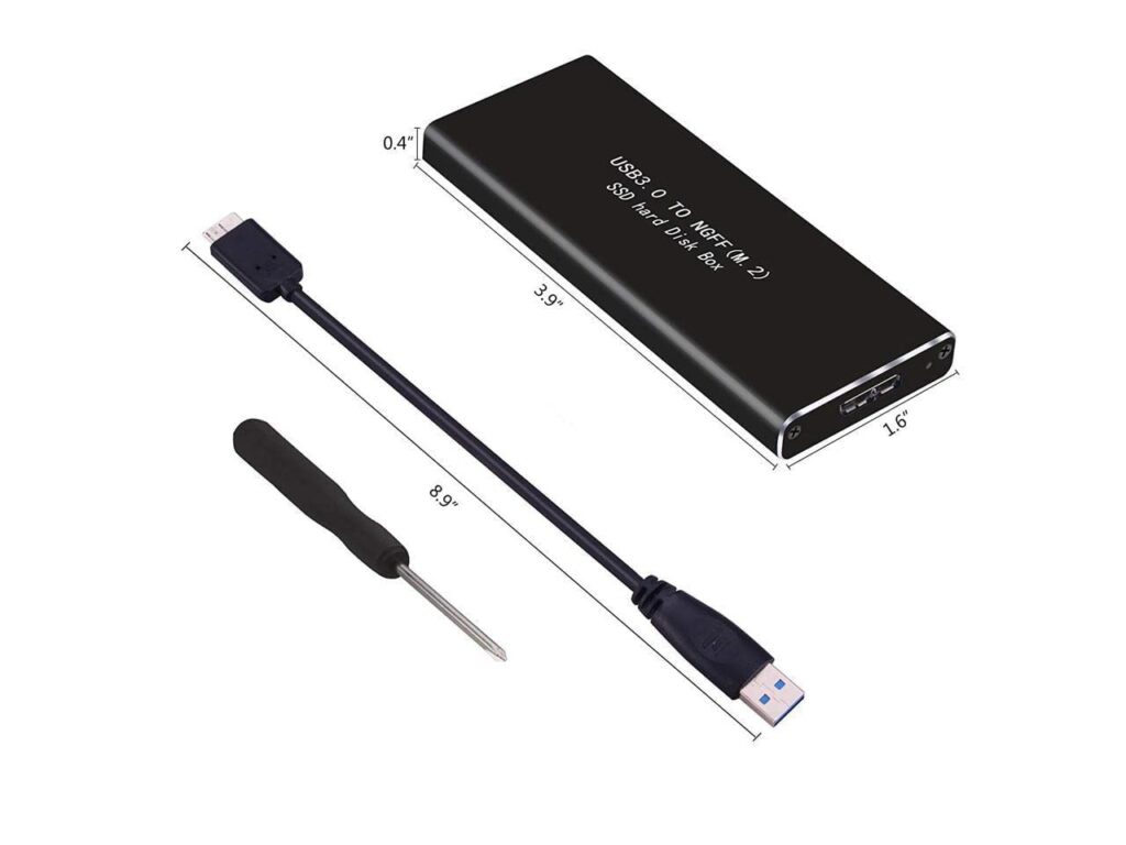 M2 SSD Casing USB 3.0 External Hard Drive Enclosure – High-Speed SATA to USB Adapter Case Technotech Technologies