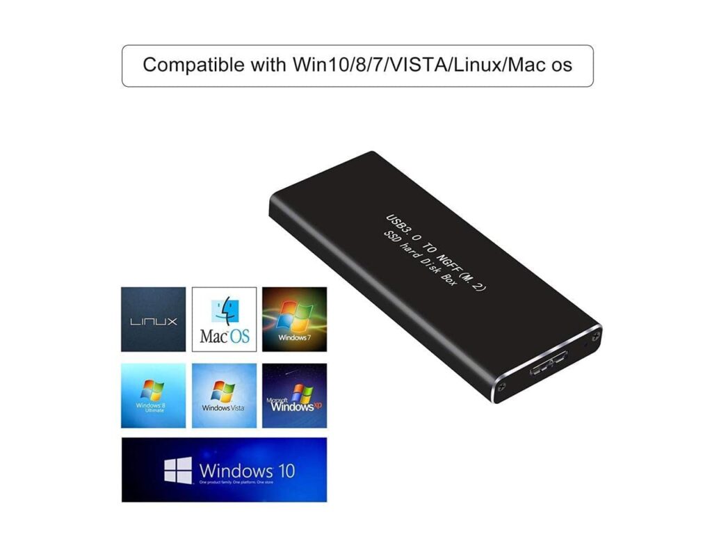 M2 SSD Casing USB 3.0 External Hard Drive Enclosure – High-Speed SATA to USB Adapter Case Technotech Technologies