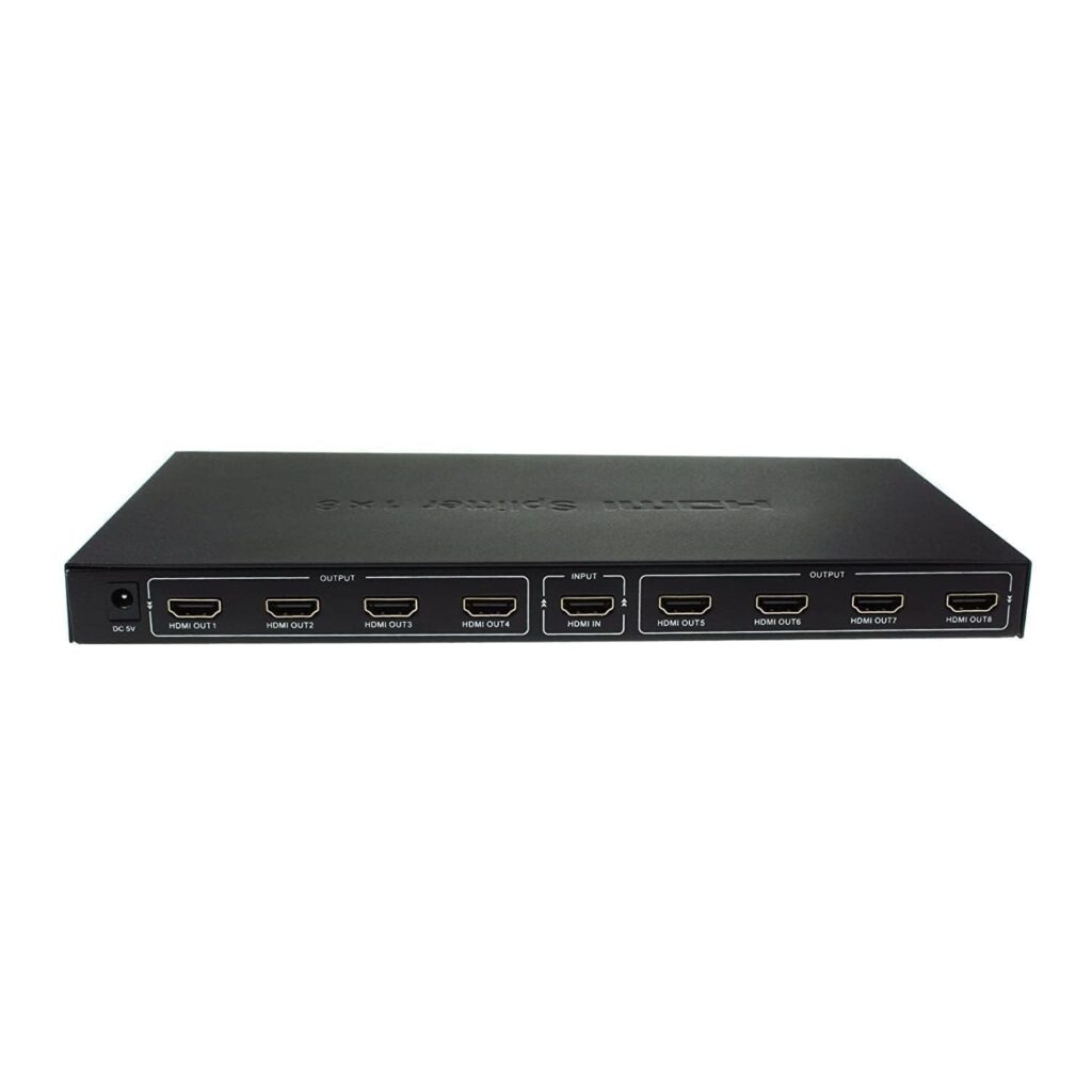 1x8 HDMI Splitter 4K – 8 Port HDMI 1 in 8 Out Ultra HD HDMI 1.4 Technotech Technologies