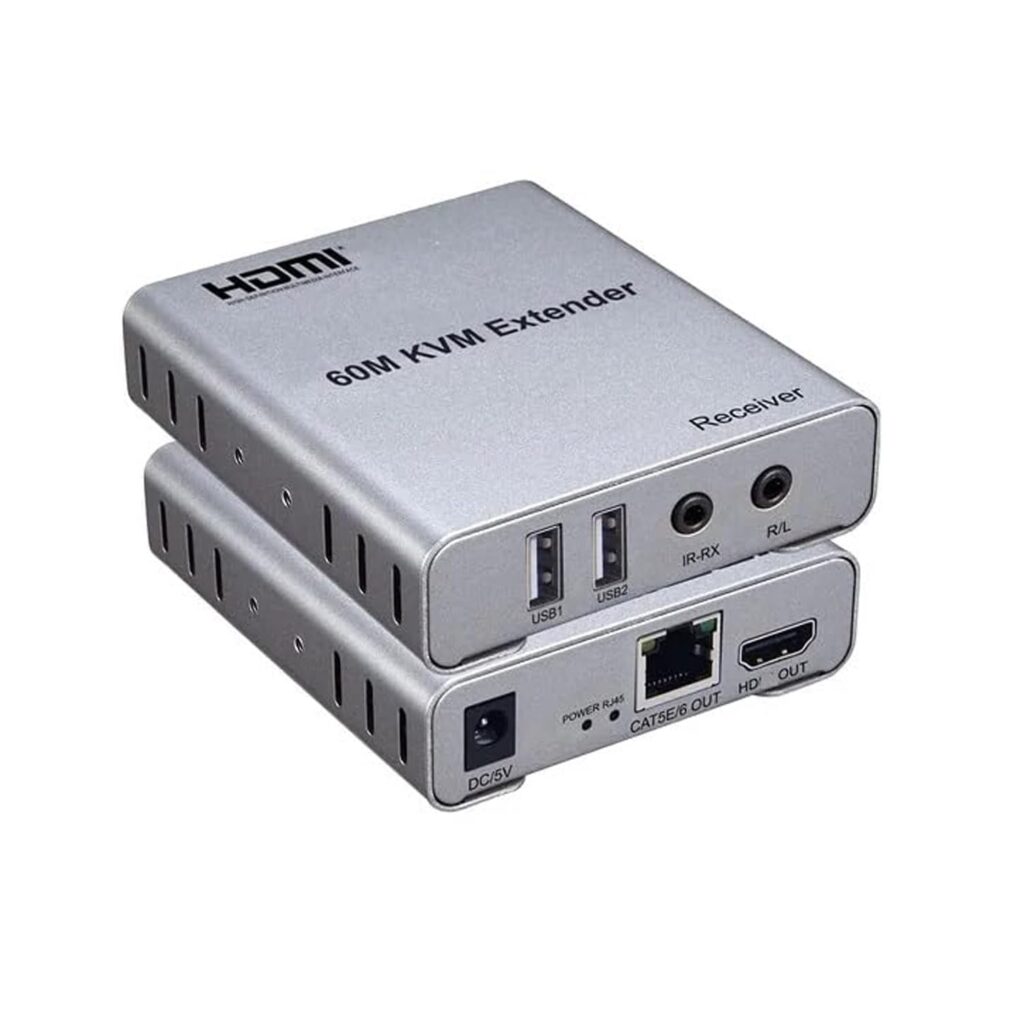 HDMI Extender 60 MTR with KVM – Ultimate Long Distance 1080P Extender Technotech Technologies