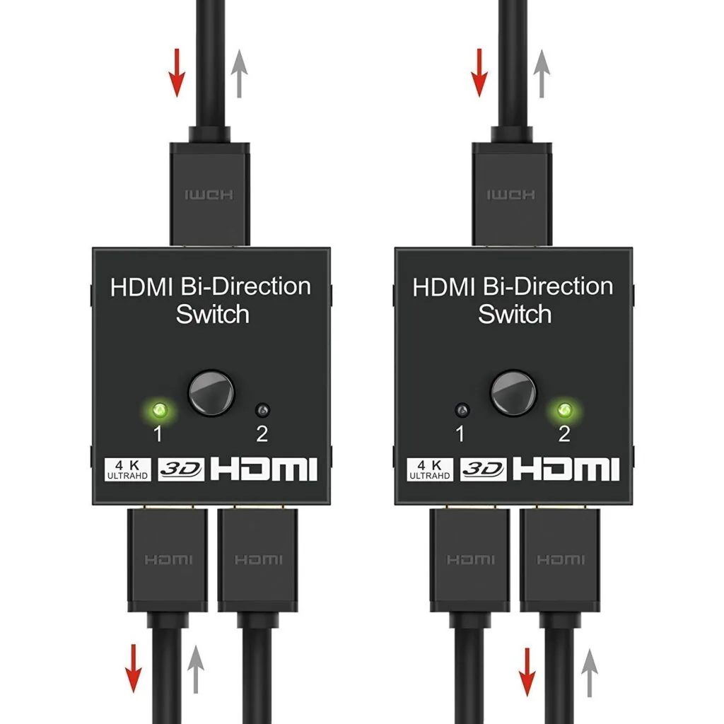 Premium 4K HDMI Bi-Directional Switch 2x1 / 1x2 – Ultra HD HDMI Solution for PS4 & Xbox Technotech Technologies