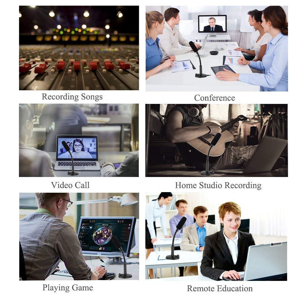 USB Desktop Microphone for PC & Mac – Plug and Play Noise Cancelling Mic Technotech Technologies