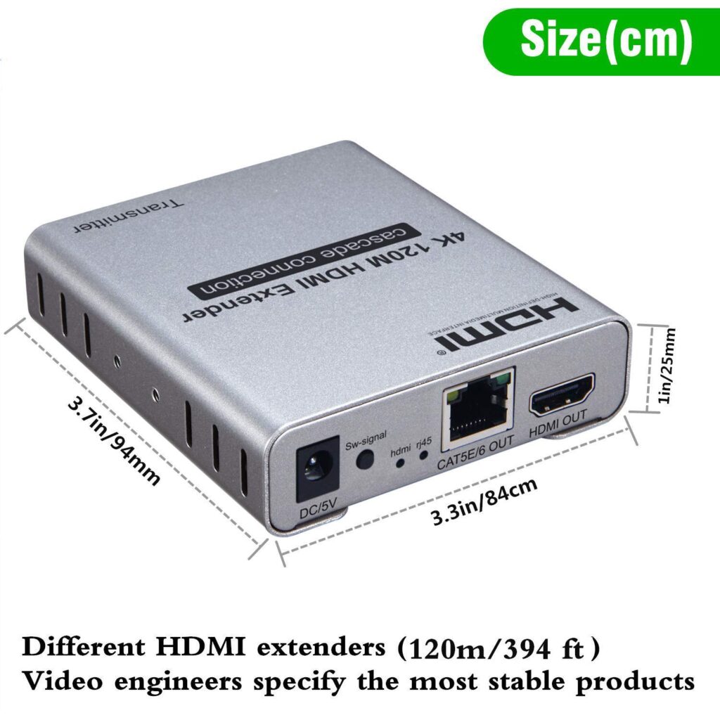 Best HDMI Extender 120 MTR with KVM 1080P – Ultra HD Long Distance Solution Technotech Technologies