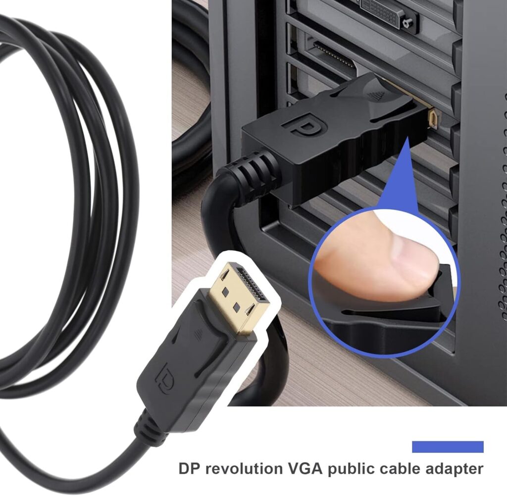 DP to VGA 1.8 Meter Cable Technotech Technologies