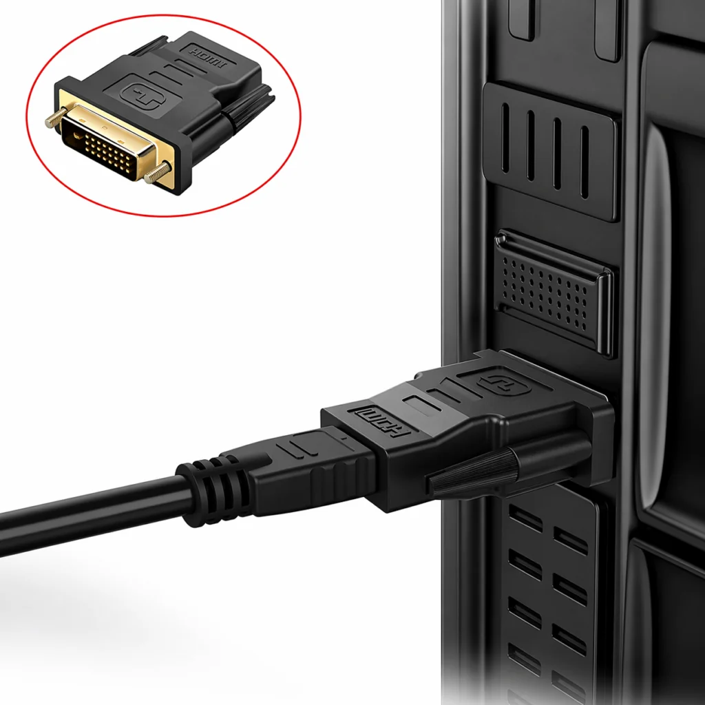 HDMI Female to DVI 24+1 Male Connector – Best High-Speed Video Adapter Technotech Technologies