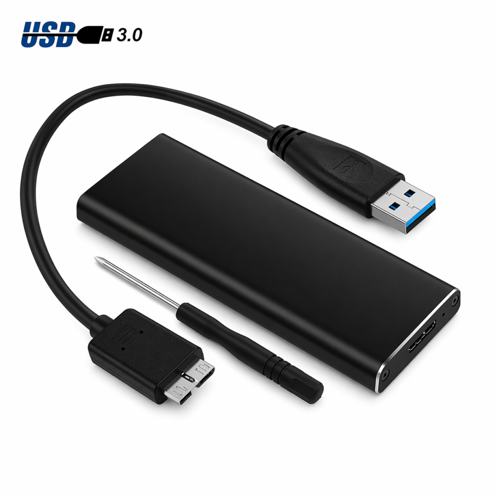M2 SSD Casing USB 3.0 External Hard Drive Enclosure – High-Speed SATA to USB Adapter Case Technotech Technologies