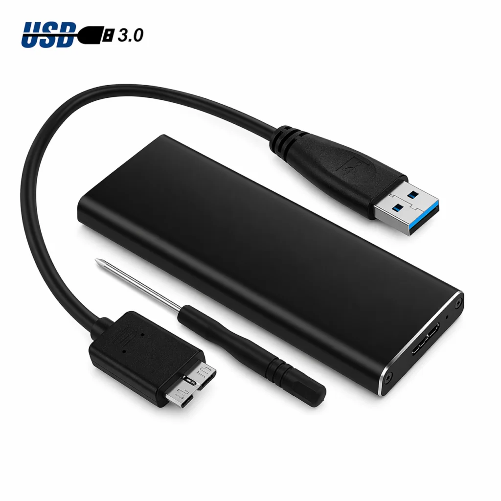 M2 SSD Casing USB 3.0 External Hard Drive Enclosure – High-Speed SATA to USB Adapter Case Technotech Technologies