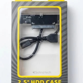 Technotech 2.5" SATA HDD Case – USB 2.0 External Hard Drive Enclosure
