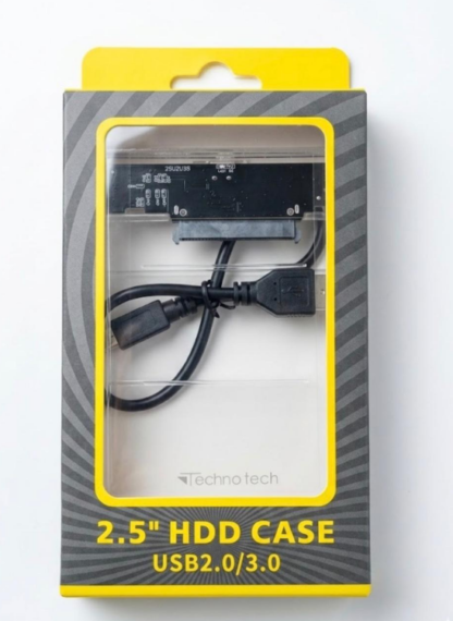 Technotech 2.5″ SATA HDD Case – USB 2.0 External Hard Drive Enclosure