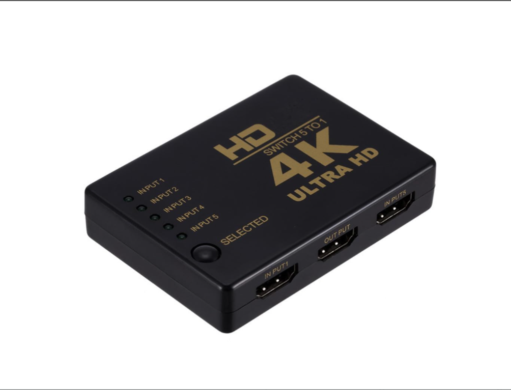 5 port hdmi switch 4k with ir remote