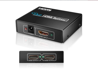Powerful 1×2 HDMI Splitter 1080P 3D HDTV Ver 1.4 – High Speed Dual Display HDMI Splitter