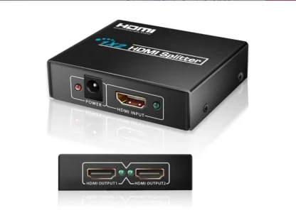 Powerful 1×2 HDMI Splitter 1080P 3D HDTV Ver 1.4 – High Speed Dual Display HDMI Splitter
