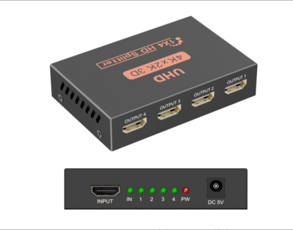1×4 HDMI Splitter 1080P – High Speed HDMI Splitter 1 Input 4 Output for TV, Monitor, Projector