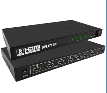 1×8 HDMI Splitter 4K – 8 Port HDMI 1 in 8 Out Ultra HD HDMI 1.4