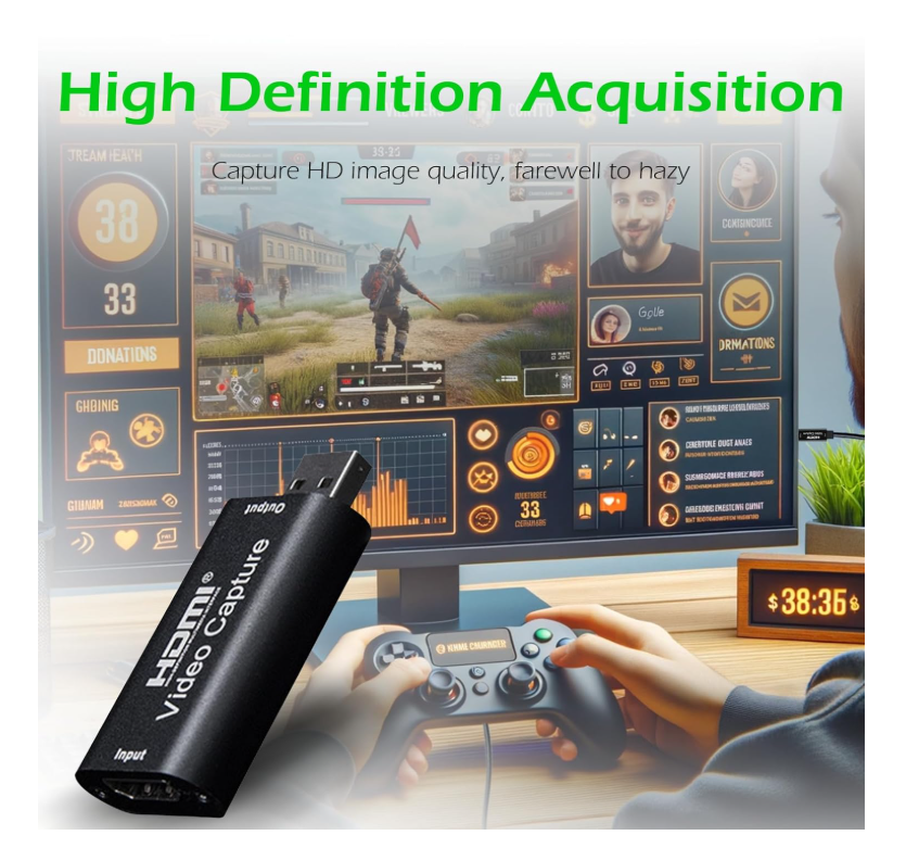 Ultimate HDTV Video Capture device recording 1080P Full HD video with clear audio