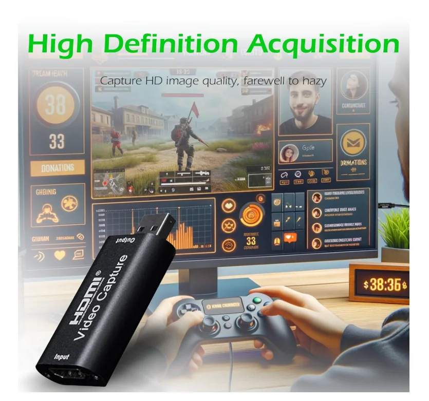 Ultimate HDTV Video Capture device recording 1080P Full HD video with clear audio