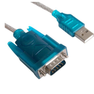 USB to RS232 Serial Male Cable Adapter Silver High-Speed Converter