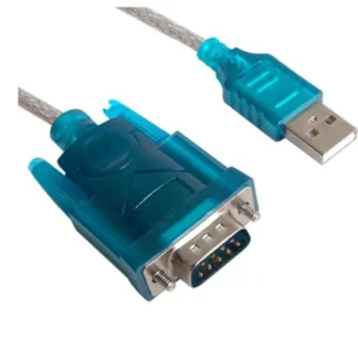 USB to RS232 Serial Male Cable Adapter Silver High-Speed Converter
