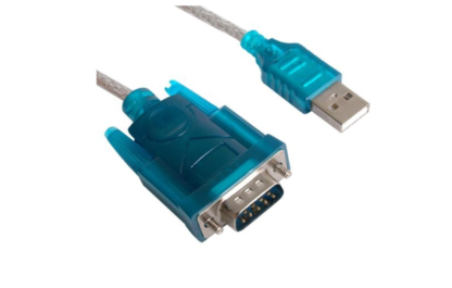 High-Speed USB to RS-232 Serial Male Cable Adapter (Silver)