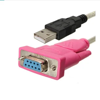 USB to RS232 Serial Cable Adapter Pink Head 2.0 High-Speed Connector