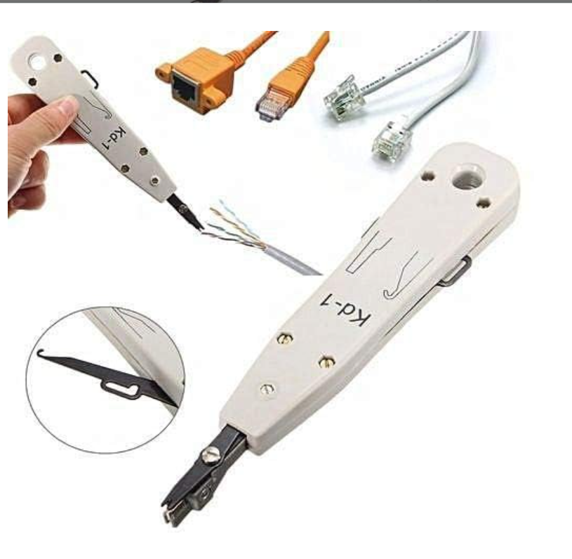 KD 1 Krone Type Punch Down Tool Grey for Cat5 Cat5e Telephone LSA IDC Socket