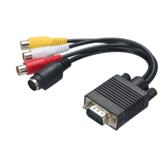 VGA to 3 RCA Cable video AV adapter for TV and projector