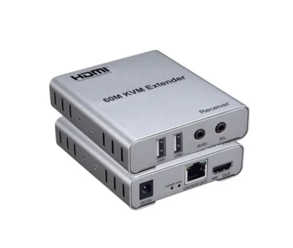 HDMI Extender 60 MTR with KVM – Ultimate Long Distance 1080P Extender