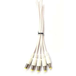 DC Pin with Wire Indian (White) – Reliable Power Connector ( Pack Of 10 )