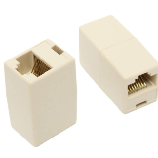 LAN Jointer RJ45 1x1 White Ethernet cable connector for network extension