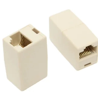 LAN Jointer RJ45 1x1 White Ethernet cable connector for network extension