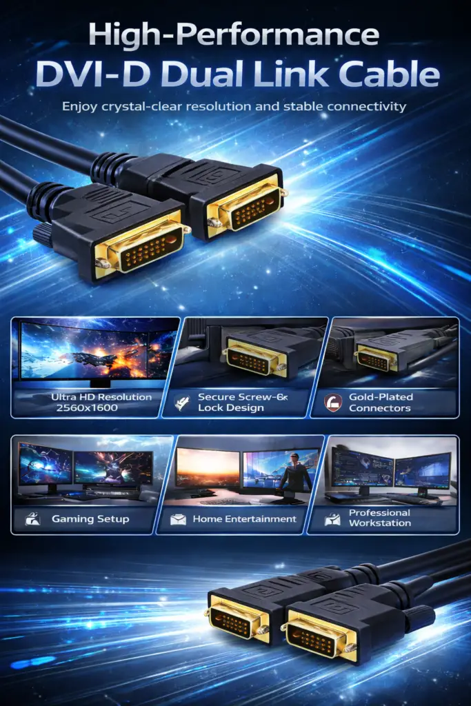 DVI Male to Male Cable, DVI 24+1 Cable, DVI 24+5 Cable, 3 Meter Technotech Technologies