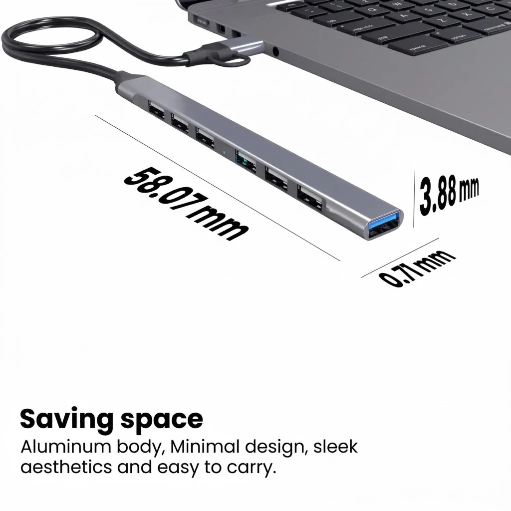 USB 3.0 Hub Multi-Interface Adapter – 7 Ports Technotech Technologies